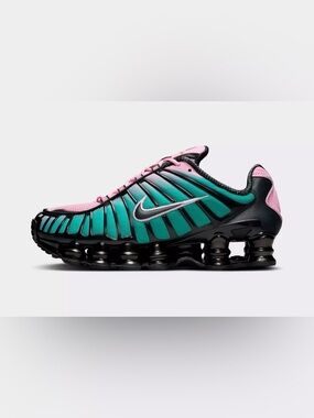 🌸Nike Shox TL Teal & Pink Running Shoes Women’s Sz 8 Used Once With Box.